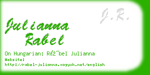 julianna rabel business card